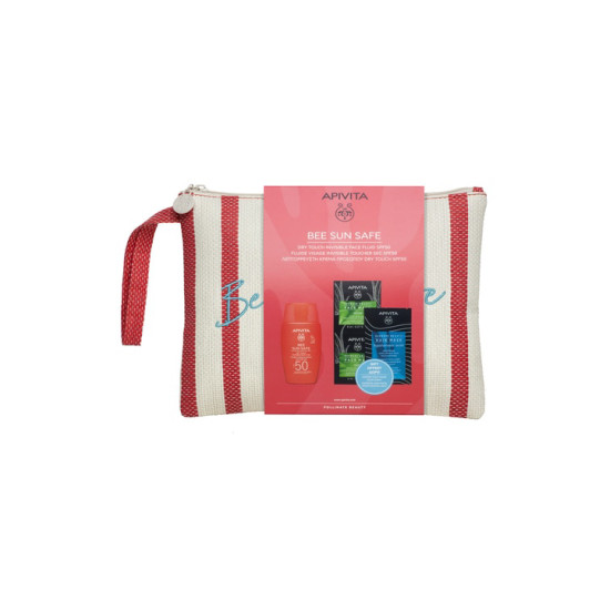 BEE SUN SAFE ΛΕΠΤΟΡΡΕΥΣΤΗ ΚΡΕΜΑ ΠΡΟΣΩΠΟΥ DRY TOUCH SPF50 50ML + ΔΩΡΟ EXPRESS BEAUTY ΜΑΣΚΑ ΕΝΥΔΑΤΩΣΗΣ & ΑΝΑΖΩΟΓΟΝΗΣΗΣ ΜΕ ΑΛΟΗ 2Χ8ML + EXPRESS BEAUTY ΜΑΣKΑ ΜΑΛΛΙΩΝ ΓΙΑ ΕΝΥΔΑΤΩΣΗ ΜΕ ΥΑΛΟΥΡΟΝΙΚΟ ΟΞΥ 20ML + ΤΣΑΝΤΑΚΙ BEE SUN SAFE ΛΕΠΤΟΡΡΕΥΣΤΗ ΚΡΕΜΑ ΠΡΟΣΩΠΟΥ DRY TOUCH SPF50 50ML + ΔΩΡΟ EXPRESS BEAUTY ΜΑΣΚΑ ΕΝΥΔΑΤΩΣΗΣ & ΑΝΑΖΩΟΓΟΝΗΣΗΣ ΜΕ ΑΛΟΗ 2Χ8ML + EXPRESS BEAUTY ΜΑΣKΑ ΜΑΛΛΙΩΝ ΓΙΑ ΕΝΥΔΑΤΩΣΗ ΜΕ ΥΑΛΟΥΡΟΝΙΚΟ ΟΞΥ 20ML + ΤΣΑΝΤΑΚΙ