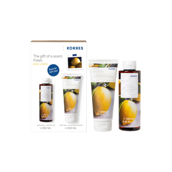 Set Βασιλικός Λεμόνι Αφρόλουτρο 250ml + Γαλάκτωμα Σώματος 200ml Set Βασιλικός Λεμόνι Αφρόλουτρο 250ml + Γαλάκτωμα Σώματος 200ml