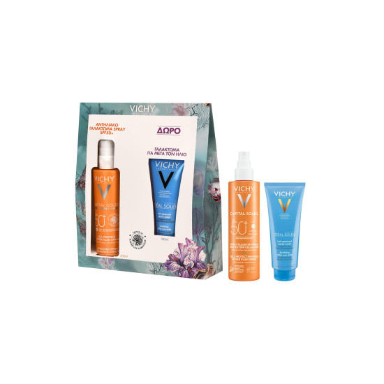 Capital Soleil Cell Protect Water Fluid Spray SPF50+ 200ml + ΔΩΡΟ Ideal Soleil After Sun Lait Apaisant 100ml Capital Soleil Cell Protect Water Fluid Spray SPF50+ 200ml + ΔΩΡΟ Ideal Soleil After Sun Lait Apaisant 100ml