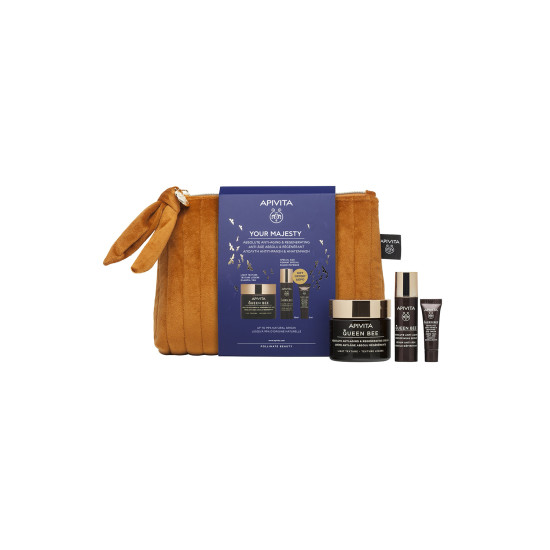 YOUR MAJESTY: QUEEN BEE ΚΡΕΜΑ ΑΠΟΛΥΤΗΣ ΑΝΤΙΓΗΡΑΝΣΗΣ & ΑΝΑΓΕΝΝΗΣΗΣ ΕΛΑΦΡΙΑΣ ΥΦΗΣ 50ML + ΔΩΡΟ ΟΡΟΣ ΑΠΟΛΥΤΗΣ ΑΝΤΙΓΗΡΑΝΣΗΣ & ΑΝΟΡΘΩΣΗΣ ΠΕΡΙΓΡΑΜΜΑΤΟΣ 10ML + ΚΡΕΜΑ MATΙΩΝ ΑΠΟΛΥΤΗΣ ΑΝΤΙΓΗΡΑΝΣΗΣ & ΑΝΑΖΩΟΓΟΝΗΣΗΣ 2ML + ΝΕΣΕΣΕΡ YOUR MAJESTY: QUEEN BEE ΚΡΕΜΑ ΑΠΟΛΥΤΗΣ ΑΝΤΙΓΗΡΑΝΣΗΣ & ΑΝΑΓΕΝΝΗΣΗΣ ΕΛΑΦΡΙΑΣ ΥΦΗΣ 50ML + ΔΩΡΟ ΟΡΟΣ ΑΠΟΛΥΤΗΣ ΑΝΤΙΓΗΡΑΝΣΗΣ & ΑΝΟΡΘΩΣΗΣ ΠΕΡΙΓΡΑΜΜΑΤΟΣ 10ML + ΚΡΕΜΑ MATΙΩΝ ΑΠΟΛΥΤΗΣ ΑΝΤΙΓΗΡΑΝΣΗΣ & ΑΝΑΖΩΟΓΟΝΗΣΗΣ 2ML + ΝΕΣΕΣΕΡ