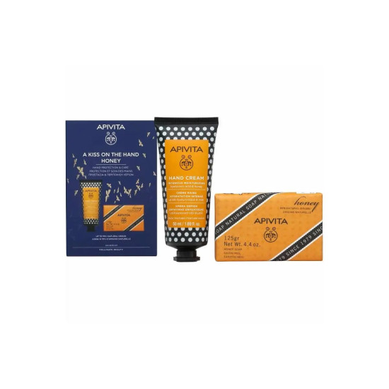 A KISS ON THE HAND HONEY: ΚΡΕΜΑ ΧΕΡΙΩΝ ΕΝΤΑΤΙΚΗΣ ΕΝΥΔΑΤΩΣΗΣ ΜΕ ΥΑΛΟΥΡΟΝΙΚΟ ΟΞΥ & ΜΕΛΙ 50ML + NATURAL SOAP ΜΕΛΙ 125GR A KISS ON THE HAND HONEY: ΚΡΕΜΑ ΧΕΡΙΩΝ ΕΝΤΑΤΙΚΗΣ ΕΝΥΔΑΤΩΣΗΣ ΜΕ ΥΑΛΟΥΡΟΝΙΚΟ ΟΞΥ & ΜΕΛΙ 50ML + NATURAL SOAP ΜΕΛΙ 125GR
