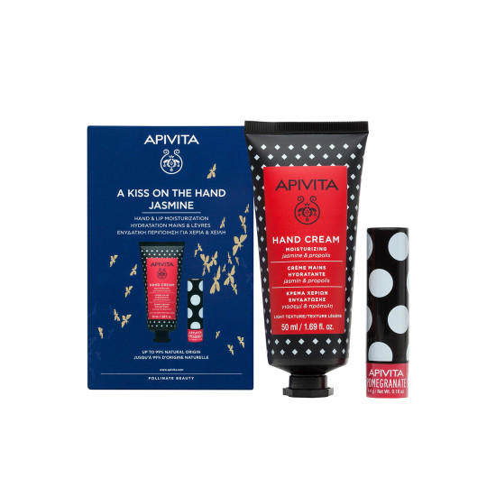 A KISS ON THE HAND JASMINE: ΚΡΕΜΑ ΧΕΡΙΩΝ ΕΝΥΔΑΤΩΣΗΣ ΜΕ ΓΙΑΣΕΜΙ & ΠΡΟΠΟΛΗ 50ML + LIP CARE ΜΕ ΡΟΔΙ 4,4GR A KISS ON THE HAND JASMINE: ΚΡΕΜΑ ΧΕΡΙΩΝ ΕΝΥΔΑΤΩΣΗΣ ΜΕ ΓΙΑΣΕΜΙ & ΠΡΟΠΟΛΗ 50ML + LIP CARE ΜΕ ΡΟΔΙ 4,4GR