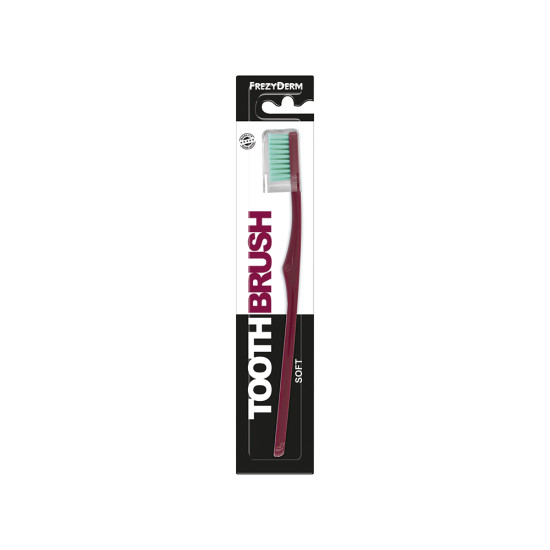 FREZYDERM TOOTHBRUSH SOFT BURGUNDY 1ΤΕΜ