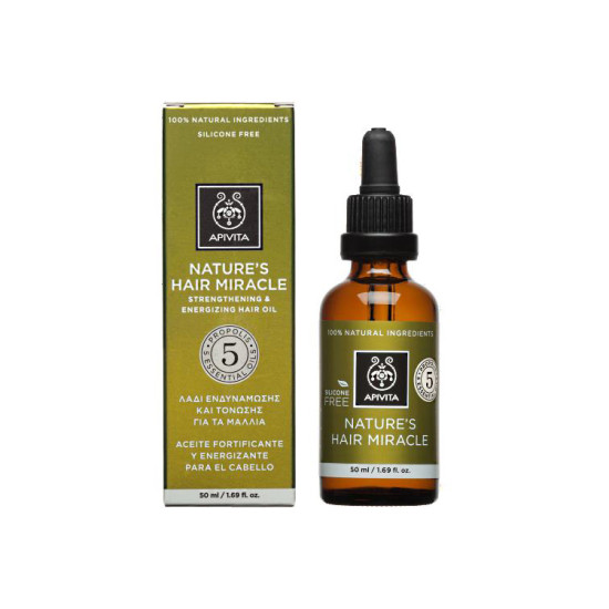 NATURE'S HAIR MIRACLE OIL ΛΑΔΙ ΕΝΔΥΝΑΜΩΣΗΣ & ΤΟΝΩΣΗΣ ΓΙΑ ΤΑ ΜΑΛΛΙΑ 50ML NATURE'S HAIR MIRACLE OIL ΛΑΔΙ ΕΝΔΥΝΑΜΩΣΗΣ & ΤΟΝΩΣΗΣ ΓΙΑ ΤΑ ΜΑΛΛΙΑ 50ML