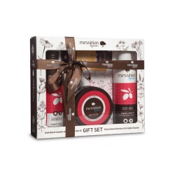 GIFT SET POMEGRANATE & HONEY: ΑΦΡΟΛΟΥΤΡΟ 300ML + ΓΑΛΑΚΤΩΜΑ ΣΩΜΑΤΟΣ 300ML + ΒΟΥΤΥΡΟ ΣΩΜΑΤΟΣ 250ML