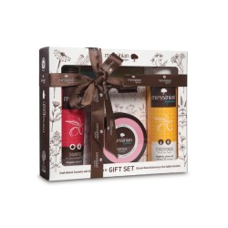 GIFT SET HAIR CARE: ΣΑΜΠΟΥΑΝ ΓΙΑ ΒΑΜΜΕΝΑ & ΤΑΛΑΙΠΩΡΗΜΕΝΑ ΜΑΛΛΙΑ ΡΟΔΙ & ΣΤΑΦΥΛΙ 300ML + ΜΑΛΑΚΤΙΚΗ ΚΡΕΜΑ ΣΙΤΑΡΙ & ΜΕΛΙ 300ML + ΜΑΣΚΑ ΜΑΛΛΙΩΝ ΡΟΔΙ & ΔΑΦΝΕΛΑΙΟ 250ML GIFT SET HAIR CARE: ΣΑΜΠΟΥΑΝ ΓΙΑ ΒΑΜΜΕΝΑ & ΤΑΛΑΙΠΩΡΗΜΕΝΑ ΜΑΛΛΙΑ ΡΟΔΙ & ΣΤΑΦΥΛΙ 300ML + ΜΑΛΑΚΤΙΚΗ ΚΡΕΜΑ ΣΙΤΑΡΙ & ΜΕΛΙ 300ML + ΜΑΣΚΑ ΜΑΛΛΙΩΝ ΡΟΔΙ & ΔΑΦΝΕΛΑΙΟ 250ML