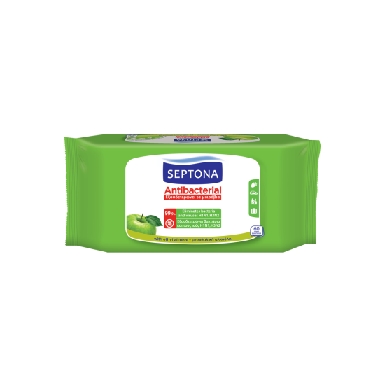 ΑΝΤΙΒΑΚΤΗΡΙΔΙΑΚΑ ΜΑΝΤΗΛΑΚΙΑ ΧΕΡΙΩΝ ΜΕ ΑΡΩΜΑ ΠΡΑΣΙΝΟΥ ΜΗΛΟΥ 60ΤΕΜ ΑΝΤΙΒΑΚΤΗΡΙΔΙΑΚΑ ΜΑΝΤΗΛΑΚΙΑ ΧΕΡΙΩΝ ΜΕ ΑΡΩΜΑ ΠΡΑΣΙΝΟΥ ΜΗΛΟΥ 60ΤΕΜ