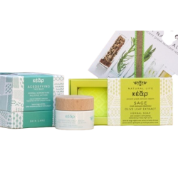 GIFT PACK PROTECT PREVENT: AGE DEFYING FACE BALM 50ML + SAGE OLIVE LEAF EXTRACT HERBAL SOAP 100GR GIFT PACK PROTECT PREVENT: AGE DEFYING FACE BALM 50ML + SAGE OLIVE LEAF EXTRACT HERBAL SOAP 100GR