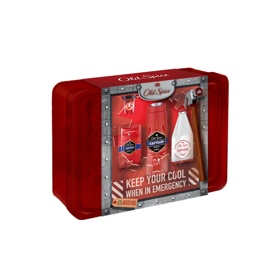 GIFT CAPTAIN: ΜΕΤΑΛΛΙΚΟ ΚΟΥΤΙ ΓΙΑ ΑΝΔΡΕΣ + CAPTAIN ΑΠΟΣΜΗΤΙΚΟ STICK + ΑΦΡΟΛΟΥΤΡΟ + ΛΟΣΙΟΝ AFTER SHAVE GIFT CAPTAIN: ΜΕΤΑΛΛΙΚΟ ΚΟΥΤΙ ΓΙΑ ΑΝΔΡΕΣ + CAPTAIN ΑΠΟΣΜΗΤΙΚΟ STICK + ΑΦΡΟΛΟΥΤΡΟ + ΛΟΣΙΟΝ AFTER SHAVE