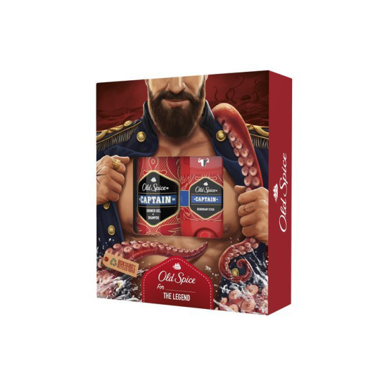 GIFT CAPTAIN ΓΙΑ ΑΝΔΡΕΣ: CAPTAIN ΑΠΟΣΜΗΤΙΚΟ STICK + ΑΦΡΟΛΟΥΤΡΟ