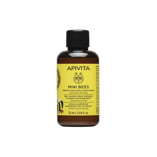 MINI BEES ΑΠΑΛΟ ΣΑΜΠΟΥΑΝ & ΑΦΡΟΛΟΥΤΡΟ ΓΙΑ ΠΑΙΔΙΑ ΜΕ ΚΑΛΕΝΤΟΥΛΑ & ΜΕΛΙ 75ML MINI BEES ΑΠΑΛΟ ΣΑΜΠΟΥΑΝ & ΑΦΡΟΛΟΥΤΡΟ ΓΙΑ ΠΑΙΔΙΑ ΜΕ ΚΑΛΕΝΤΟΥΛΑ & ΜΕΛΙ 75ML