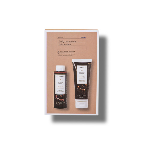 DAILY POST-COLOUR HAIR ROUTINE: SHAMPOO ARGAN OIL 250ML + CONDITIONER ARGAN OIL 200ML DAILY POST-COLOUR HAIR ROUTINE: SHAMPOO ARGAN OIL 250ML + CONDITIONER ARGAN OIL 200ML