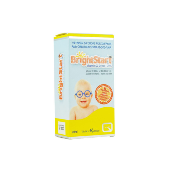 BRIGHT START VITAMIN D3 DROPS + DHA 20ML + 10ML EXTRA FILL BRIGHT START VITAMIN D3 DROPS + DHA 20ML + 10ML EXTRA FILL
