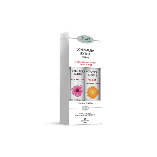 ECHINACEA EXTRA ΣΤΕΒΙΑ 24 EFFERV TABS + VITAMIN C 500MG 20 EFFERV TABS ΔΩΡΟ ECHINACEA EXTRA ΣΤΕΒΙΑ 24 EFFERV TABS + VITAMIN C 500MG 20 EFFERV TABS ΔΩΡΟ