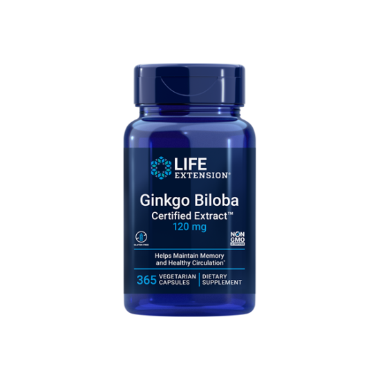 GINKGO BILOBA CERTIFIED EXTRACT 120MG 365CAPS GINKGO BILOBA CERTIFIED EXTRACT 120MG 365CAPS
