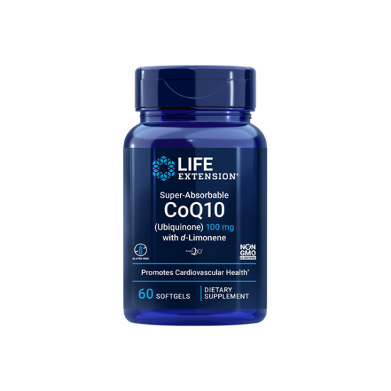 SUPER ABSORBABLE COQ10 WITH D-LIMONENE 100MG 60SOFTGELS SUPER ABSORBABLE COQ10 WITH D-LIMONENE 100MG 60SOFTGELS
