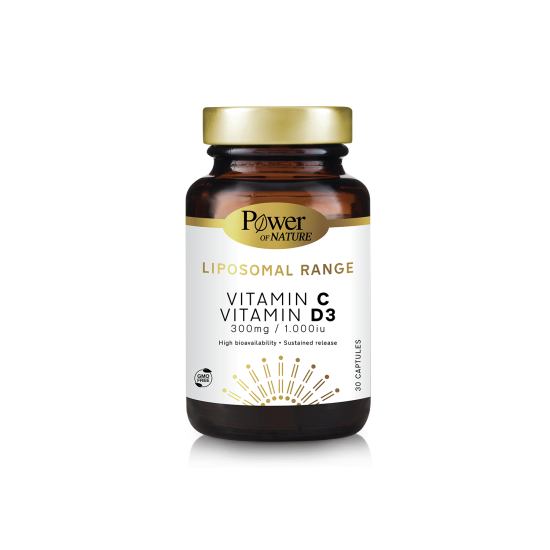 LIPOSOMAL RANGE VITAMIN C & VITAMIN D3 300MG / 1000IU 30CAPS LIPOSOMAL RANGE VITAMIN C & VITAMIN D3 300MG / 1000IU 30CAPS