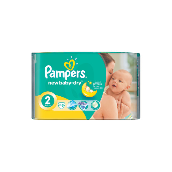 NEW BABY DRY MINI No2 3-6KG 43ΤΕΜ NEW BABY DRY MINI No2 3-6KG 43ΤΕΜ