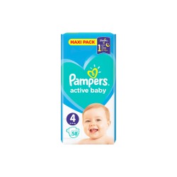 ACTIVE BABY No4 9-14KG 58ΤΕΜ ACTIVE BABY No4 9-14KG 58ΤΕΜ