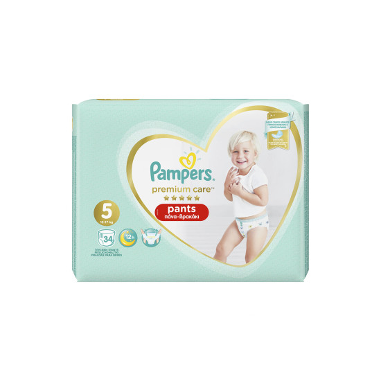 PREMIUM CARE PANTS No5 12-17KG 34ΤEM JUMBO PACK PREMIUM CARE PANTS No5 12-17KG 34ΤEM JUMBO PACK