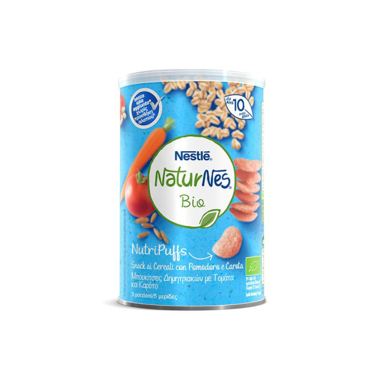 NATURNES BIO NUTRIPUFFS ΜΠΟΥΚΙΤΣΕΣ ΔΗΜΗΤΡΙΑΚΩΝ ΜΕ ΤΟΜΑΤΑ & ΚΑΡΟΤΟ 10Μ+ 35GR NATURNES BIO NUTRIPUFFS ΜΠΟΥΚΙΤΣΕΣ ΔΗΜΗΤΡΙΑΚΩΝ ΜΕ ΤΟΜΑΤΑ & ΚΑΡΟΤΟ 10Μ+ 35GR