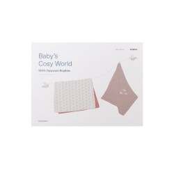 BABY'S COZY WORLD SET: ΚΟΥΒΕΡΤΑ 70X100CM + ΜΟΥΣΕΛΙΝΑ ΑΓΚΑΛΙΑΣ ΠΟΛΛΑΠΛΩΝ ΧΡΗΣΕΩΝ 73X75CM BABY'S COZY WORLD SET: ΚΟΥΒΕΡΤΑ 70X100CM + ΜΟΥΣΕΛΙΝΑ ΑΓΚΑΛΙΑΣ ΠΟΛΛΑΠΛΩΝ ΧΡΗΣΕΩΝ 73X75CM