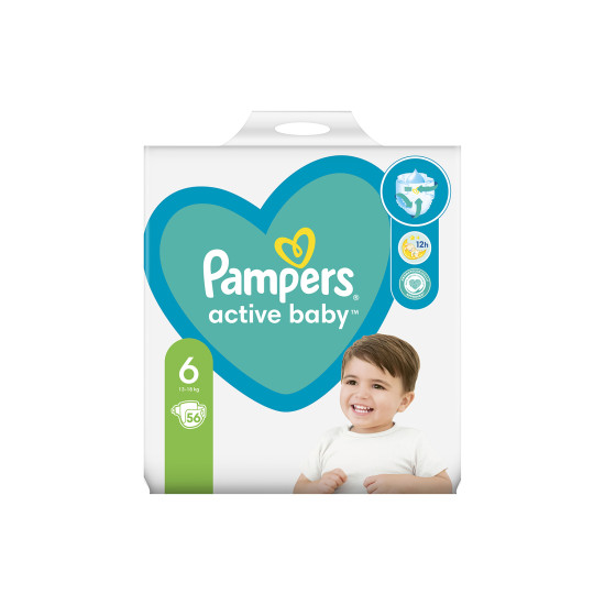 ACTIVE BABY No6 13-18KG 56ΤΕΜ GIANT PACK ACTIVE BABY No6 13-18KG 56ΤΕΜ GIANT PACK
