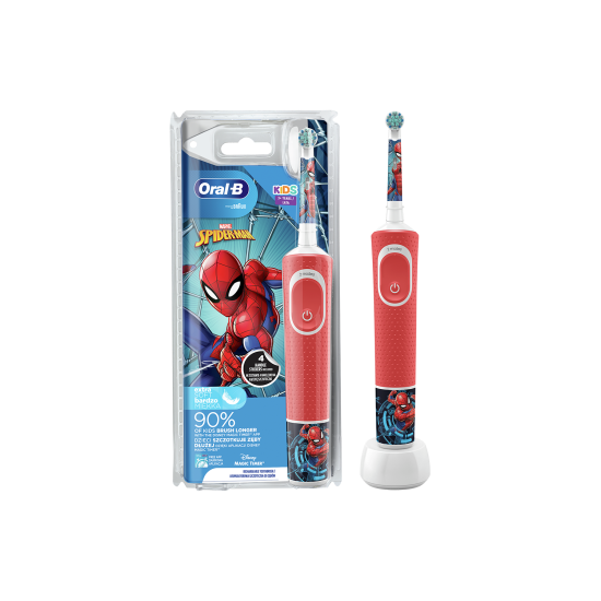 BRAUN KIDS 3+ ΕΤΩΝ SPIDERMAN ΗΛΕΚΤΡΙΚΗ ΟΔΟΝΤΟΒΟΥΡΤΣΑ BRAUN KIDS 3+ ΕΤΩΝ SPIDERMAN ΗΛΕΚΤΡΙΚΗ ΟΔΟΝΤΟΒΟΥΡΤΣΑ