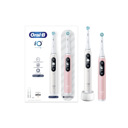 BRAUN iO 6 DUO MAGNETIC WHITE & PINK BRAUN iO 6 DUO MAGNETIC WHITE & PINK