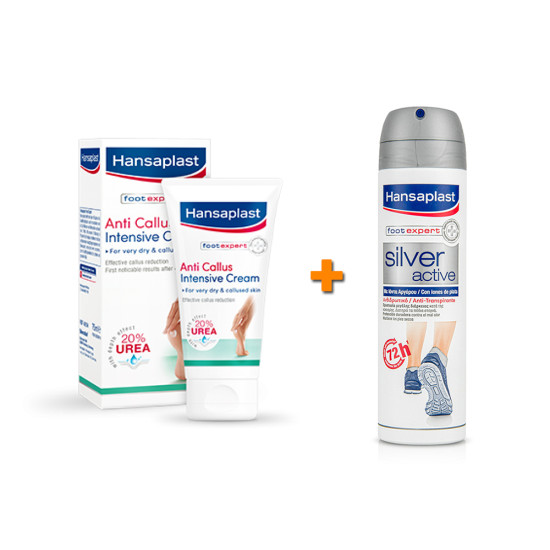 SET ANTI CALLUS INTENSIVE CREAM 75ML + SILVER ACTIVE ANTI TRANSPIRANT 150ML SET ANTI CALLUS INTENSIVE CREAM 75ML + SILVER ACTIVE ANTI TRANSPIRANT 150ML