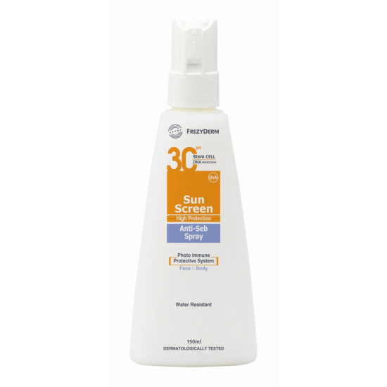 SUNSCREEN ANTISEB SPRAY SPF30 150ML SUNSCREEN ANTISEB SPRAY SPF30 150ML